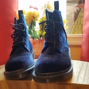 Dr. Martens 1460 Brocade (Blue Velvet)